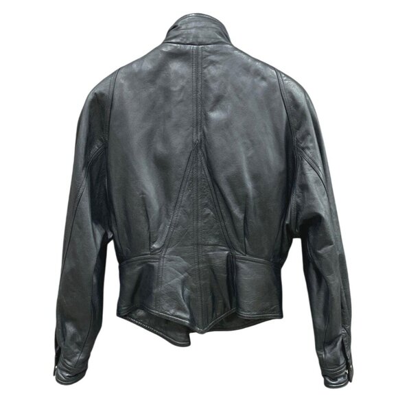 Wilsons Black Leather Jacket With Thinsulate‎ Ultra Insulation Quilted - Picture 2 of 5